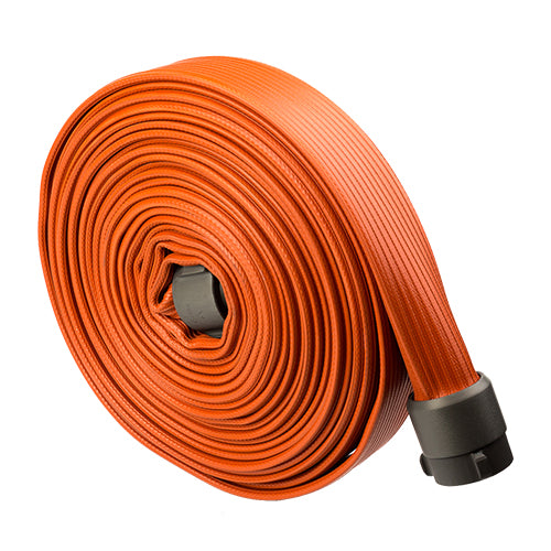 Red 2 1/2" x 50' Rubber Hose (Alum NH Couplings)