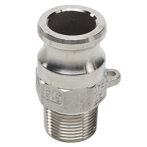 Stainless Steel 3/4" Camlock Male x 3/4" NPT Male