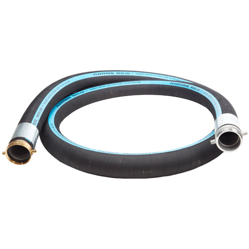 Black 3" x 15' Thread / Thread Suction Hose