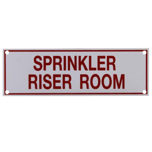 Sprinkler Riser Room Sign