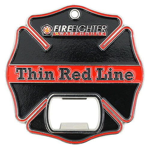 Thin Red Line Challenge Coin / Bottle Opener