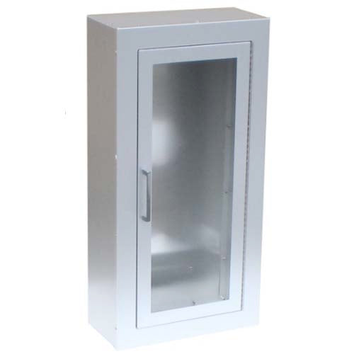 Aluminum Surface Mount Full Glass Fire Extinguisher Cabinet