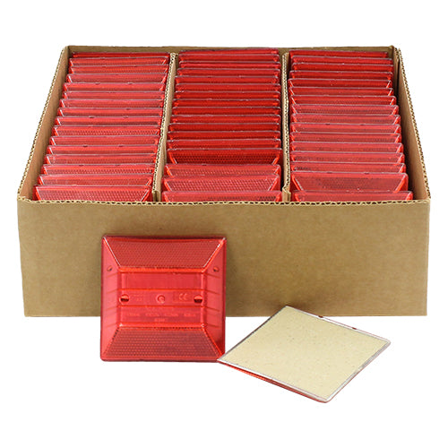 Red Reflective Road Marker (50 Pack)