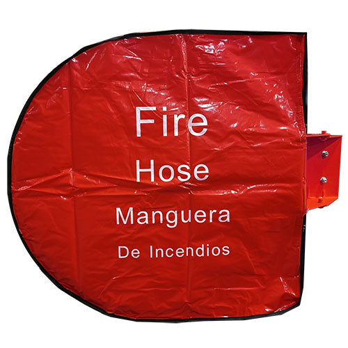 Red 2 1/2" Fire Hose Storage Reel Cover (Bilingual)