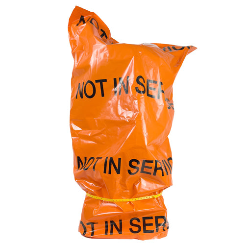 Orange Polypropylene Hydrant Bag (8-Pack)