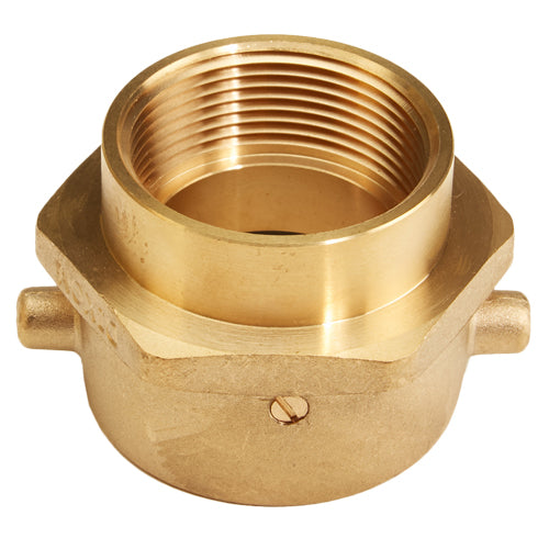 Brass 1 1/2" Swivel NH to 1 1/2" Rigid NPT Double Female