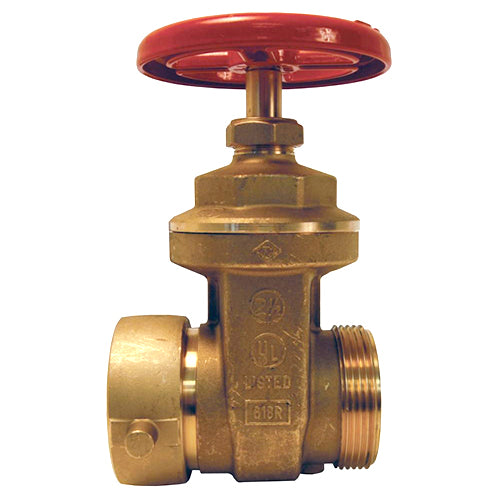 Brass Forged Gate Valve 2 1/2" Female NH x 2 1/2" Male NH