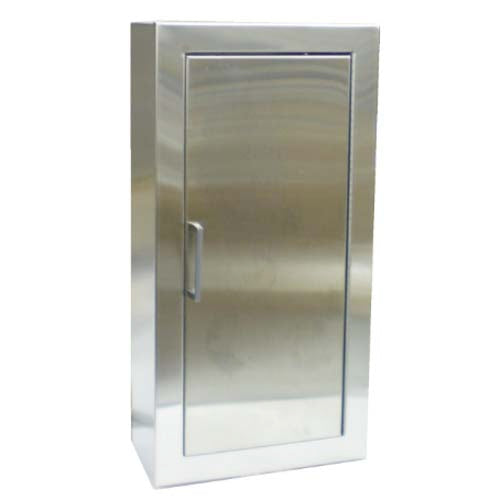 Stainless Steel Surface Mount Solid Door Fire Extinguisher Cabinet