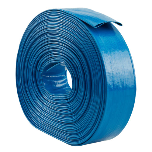 Blue 1 1/2" x 100' Lightweight Uncoupled Discharge Hose