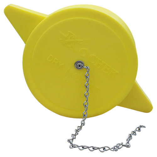 Rubber 6" Yellow Dry Hydrant Cap